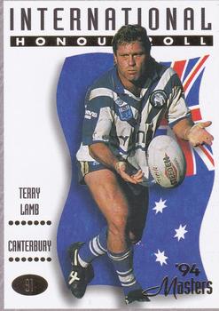 1994 Dynamic NSW Rugby League '94 Masters #91 Terry Lamb Front